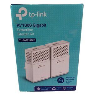 NEW TP-LINK KIT AV1000 Gigabit Powerline Starter Kit - TL-PA7010 KIT